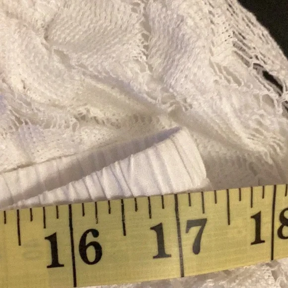 Studio West White lace Midi Skirt |1X| - Picture 7 of 10